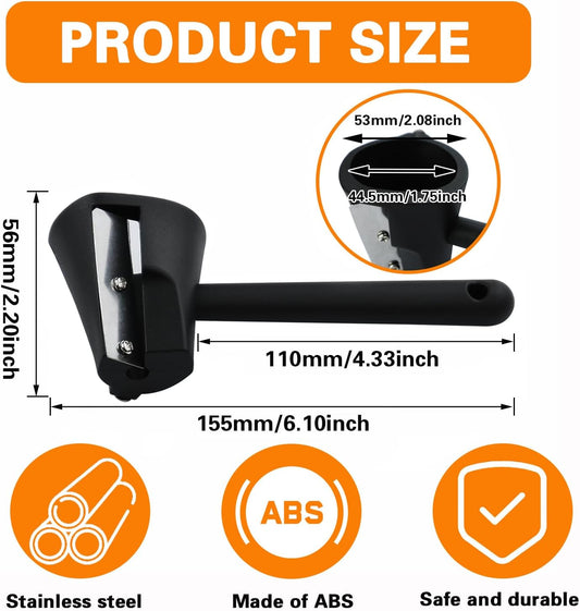 2 Pack Carrot Peeler Carrot Curler Black Carrot Spiral Shred Slicer Root Vegetables Fruits Slicer Sharpener Garnishing Tool