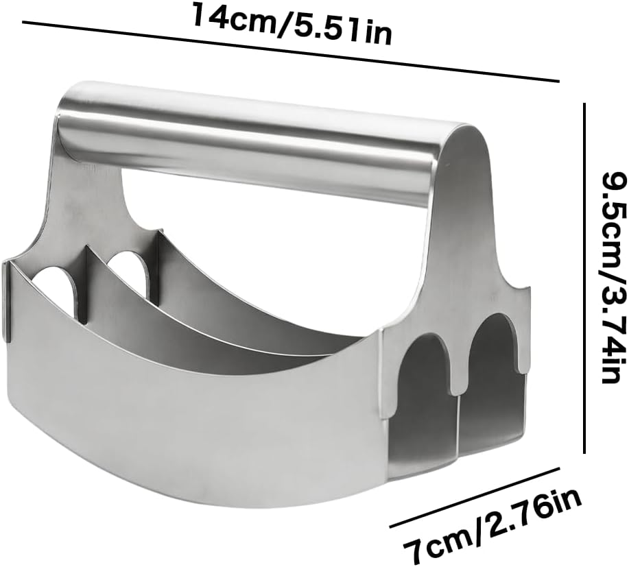 Professional 3-Blade Dough Cutter Bench Scraper | Non-Stick Baking Tools for Pasta Making Home Bakery| Stainless Steel Food Scraper Pastry Blender Kitchen Gadgets