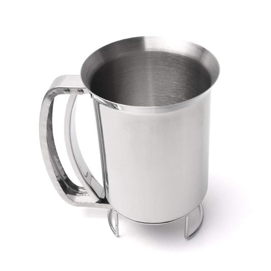 Improved Pancake Cupcake Batter Dispenser Tool Stainless Steel-Professional Kitchen Tool for Baking, Cupcakes, Muffins-Cooking Crepes, Waffles