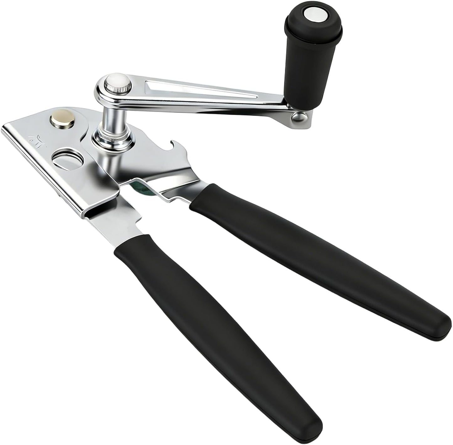 Manual Can Opener,Easy-Grip Hand Crank Can Opener for Seniors & Arthritis - Ergonomic Manual Opener, Heavy Duty for Large Cans, Safe & Comfortable Use at Home or Restaurant