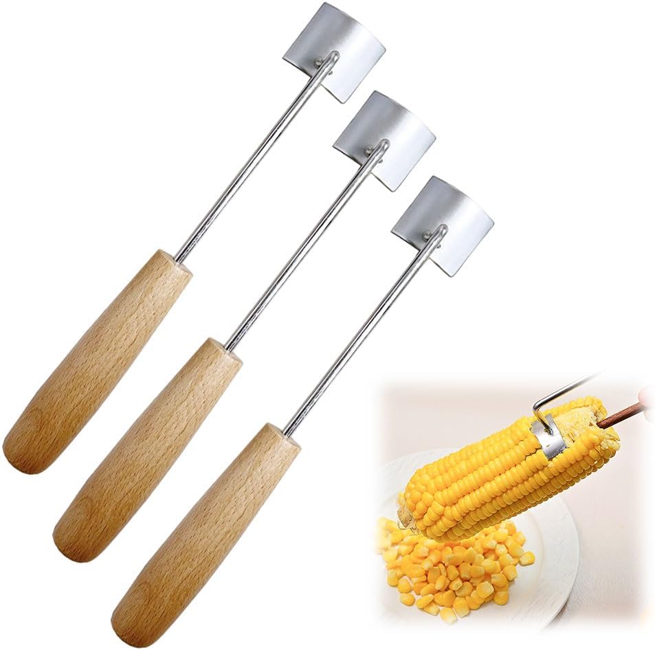Easy Clean Corn Cob Peeler, 2025 New Corn Peeler for Corn on the Cob Stripper Tool, Corn Cutter Remover Tool Kitchen Gadgets (1 Pcs)
