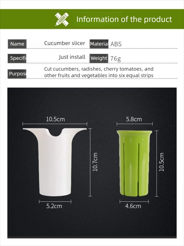 Grape Cutter, Carrot Slicer, Tomato Cutter & Cucumber Slicer in One, Multi Purpose Fruit & Vegetable Cutter,Perfect for Healthy Snacks and Baby Food