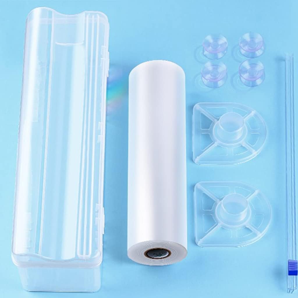 Home Food Wrap Dispenser with Slide Cutter Cling Film Wrap Dispenser Plastic for p Cutter Storage Holder Kitchen Too