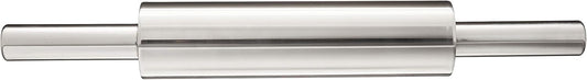 Fox Run Stainless Steel Rolling Pin With Handles, 18" x 2.6" x 2.8"