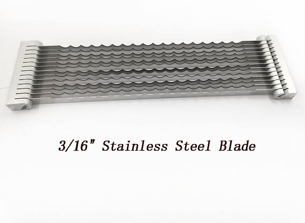 Tomato Slicer Blade Replacement - 3/16" Stainless Steel Blade Assembly Suitable For Commercial Vegetable Slicer and Manual Fruit Slicer