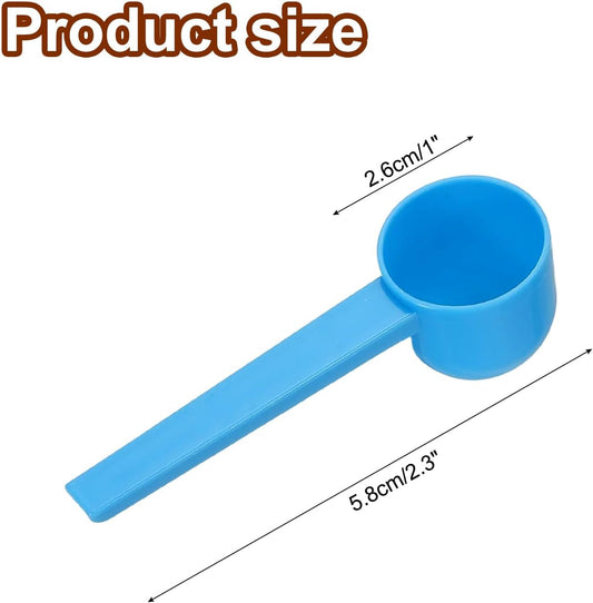 uxcell Measuring Spoons, Plastic Coffee Scoops Teaspoon for Coffee Bean Spices Sugar Salt Powder Pink