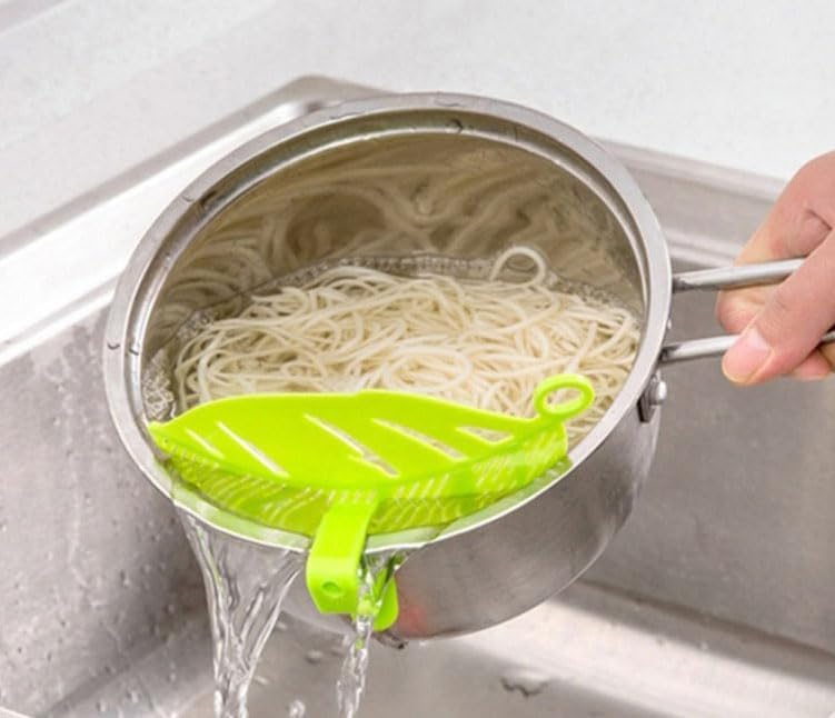 3Pcs Plastic Clip-On Strainer, Bowl-Shaped Pasta Colander For Pots & Bowls – Universal Rice Sieve, Noodle Strainer For Vegetables, Fruit, Camping & Kitchen Use