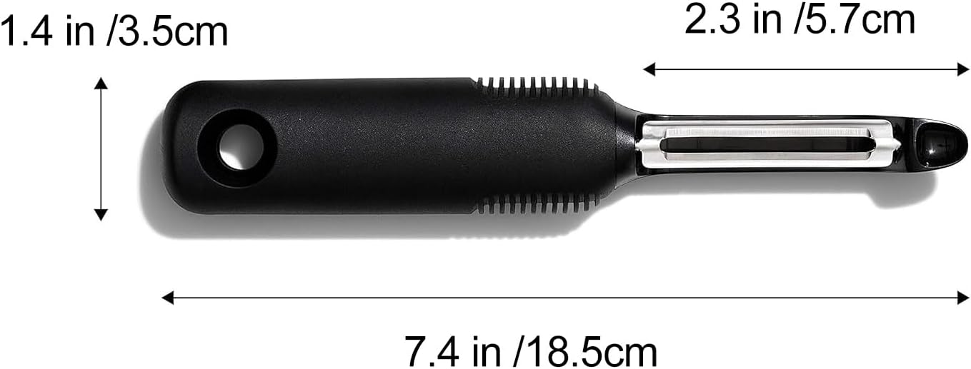 Pro Swivel Peeler for Kitchen, Sharp Stainless Steel Vegetable Potato Fruit Peeler, Ergonomic Non-Slip Grip Handle for Effortless Peeling of Carrots, Apples