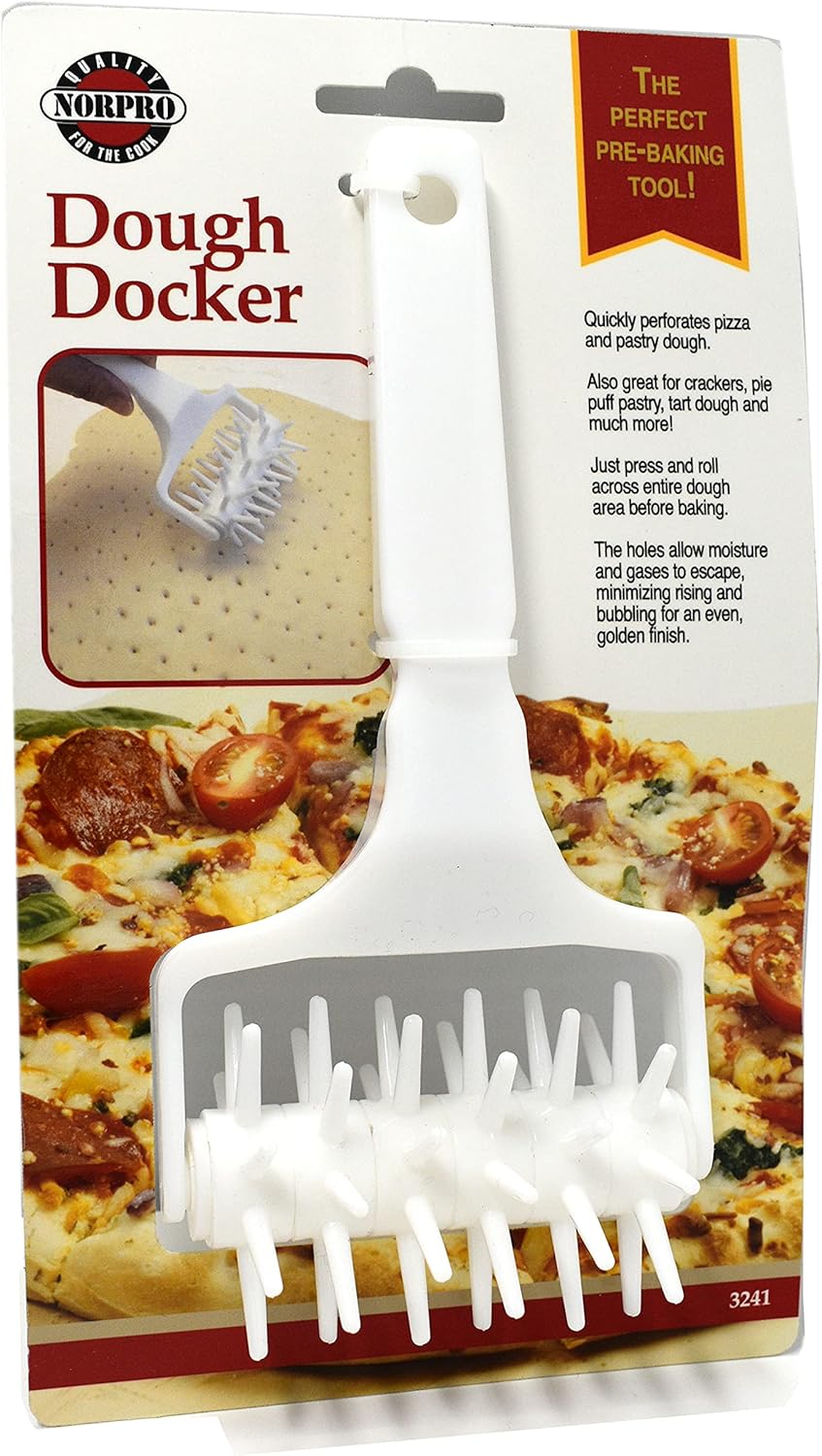 Docker for Pizza Crust or Pastry Dough, White,3241