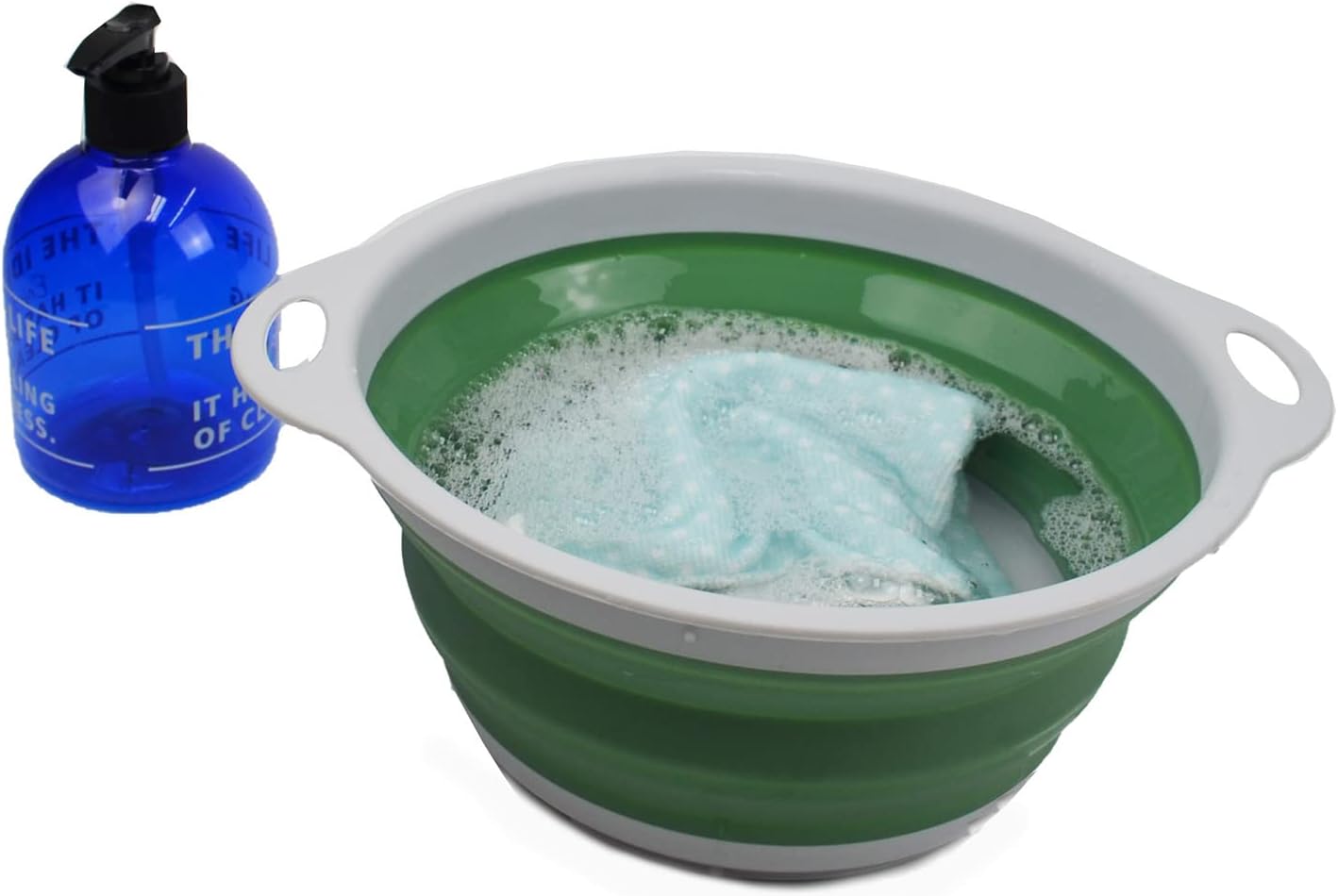SAMMART COMBO - Collapsible & Expandable Basket & Colander & Bowl - Perfect Outdoor & Picnic - Space Saving (Basket + Colander + Bowl)