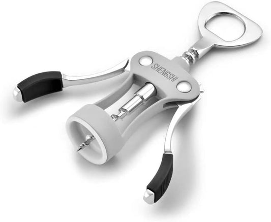 shengshi Wine Opener Zinc Alloy Premium Wing Corkscrew Wine Bottle Opener With Multifunctional Bottles Opener