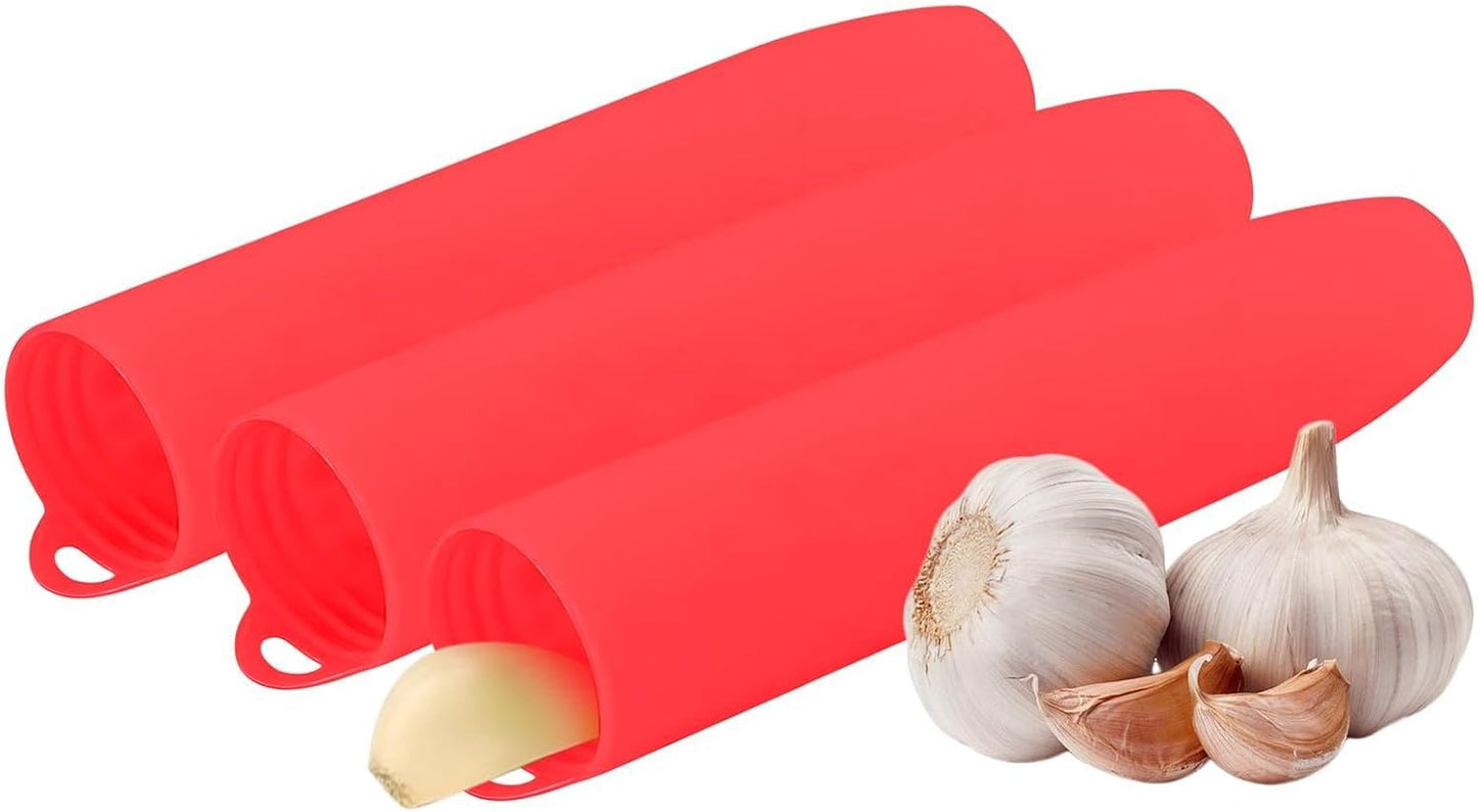 Generic Garlic Peeler; Peel Garlic with Silicone Tube Roller; Garlic Roller Peeling Tube (Green)