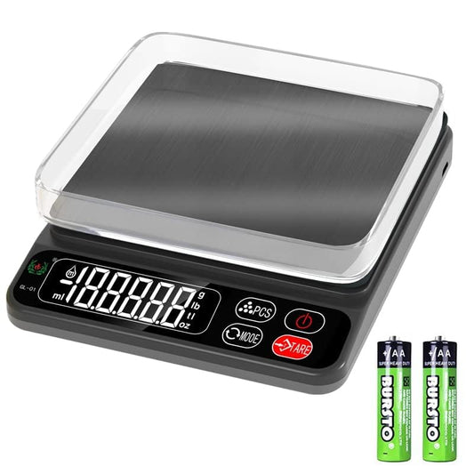 Mini Scale,6.6lb Scale for Grams,Digital Scale Food,Cooking Scale and Food Scales for Kitchen,Food Scale Grams and Ounces,Grams Scale,7Units,Auto Off,Tare,PCS,LCD Display