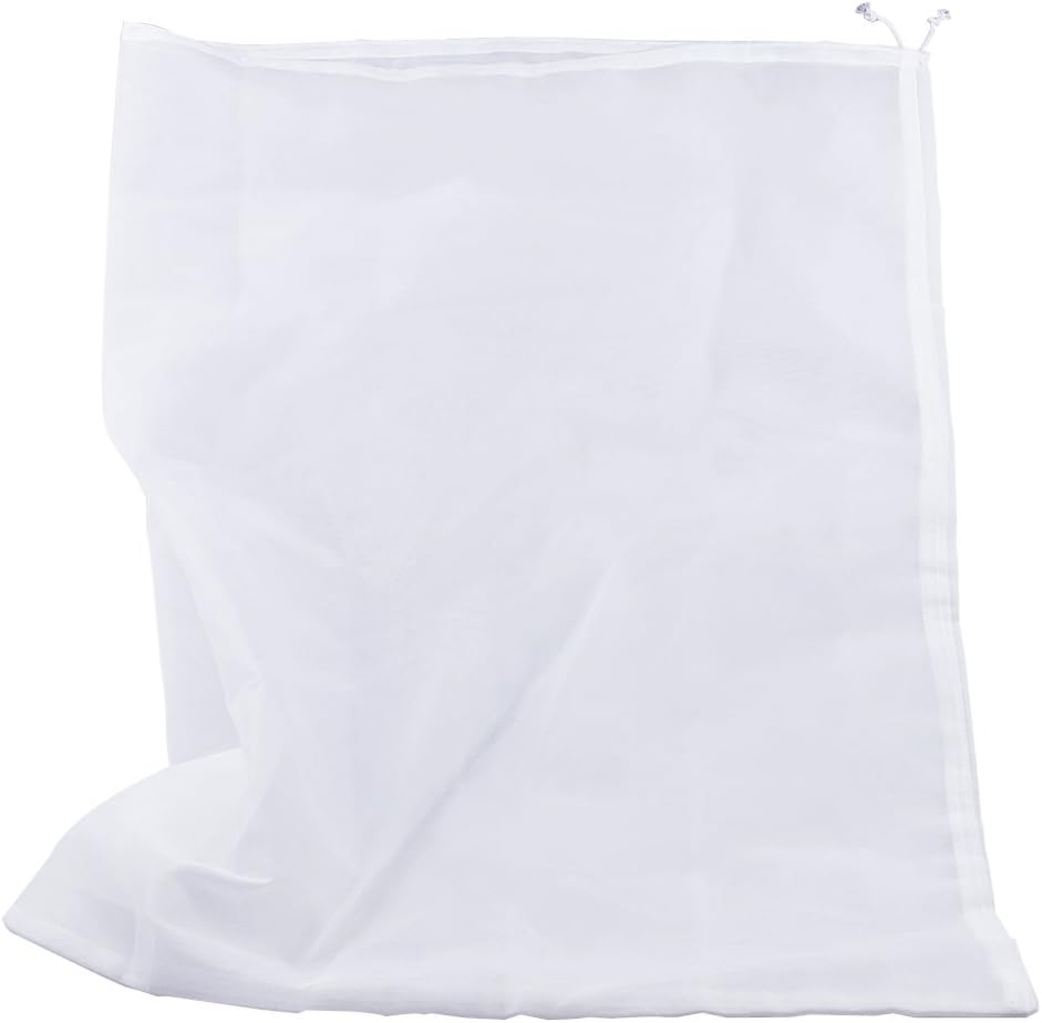75 Micron Nylon Straining Bag Fine Mesh Food Strainer Filter Bags for Nut Milk, Green Juice, Cold Brew, Home Brewing (12.6" x 8.66")