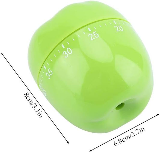 Cute Fruit Kitchen Timer, 60 Minutes Pineapple Shape Mechanical Timer Novelty 360 Degree Rotating Manual Cooking Timer