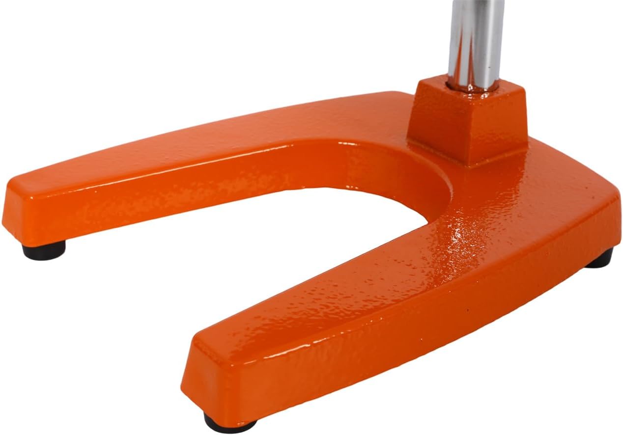 Extra-Large Commercial Grade Cast Iron Citrus Juicer, Heavy Duty Manual Hand Press Countertop Squeezer for Fresh Orange, Grapefruit & Citrus Juice (Orange)