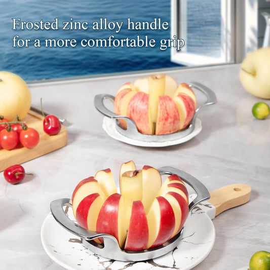 Upgraded 12-Blade Apple Slicer Corer Frosted Handle Stainless Steel Cutter