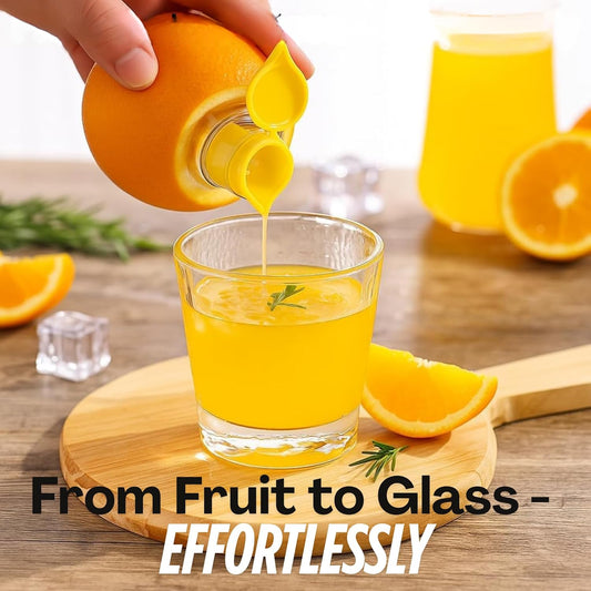 Lemon Squeezer Screw Top 2-Pack, Manual Citrus Juicer with Lid & Filter – BPA-Free Lime Juicer for Lemon/Orange, Easy to Use & Clean, Portable Juice Extractor for Cocktails, Drinks, Cooking & BBQ