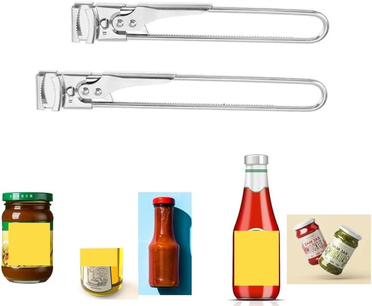 Bottle Opener & Jar Opener,Adjustable Stainless Steel Can Opener