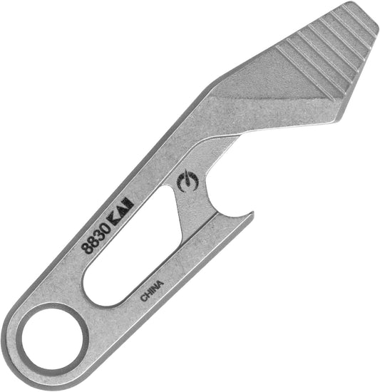 Kershaw Recap Multi-Tool, Stainless Steel | EDC Multi-Tool with Bottle Opener, Pry Bar, And Flathead Screwdriver Tip, Integrated Lanyard Hole, For Key Ring & Daily Carry
