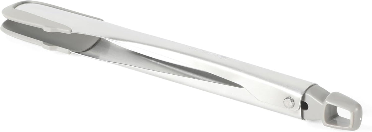 Edge Tongs Set, 2-Piece Stainless Steel Kitchen Tongs Set with Silicone Heads, Includes 9-Inch & 12-Inch Heat-Resistant Locking Tongs for Cooking, Grilling & Serving