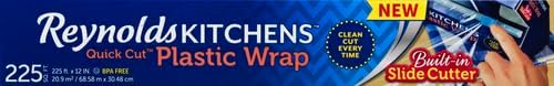 Reynolds Kitchens Quick Cut Plastic Wrap, 225 Square Feet