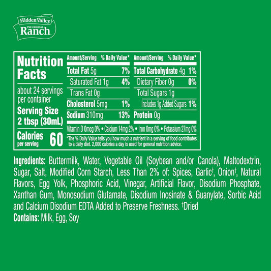 Light Ranch Condiment and Dressing, Easy Squeeze Bottle, 24 Fl Oz (Package May Vary)