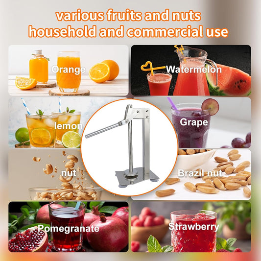 Manual desktop heavy duty lemon smasher orange juicer lemon squeezer citrus juicer fruit crusher lime extractor nut grinder for fruit and nuts(WN014)