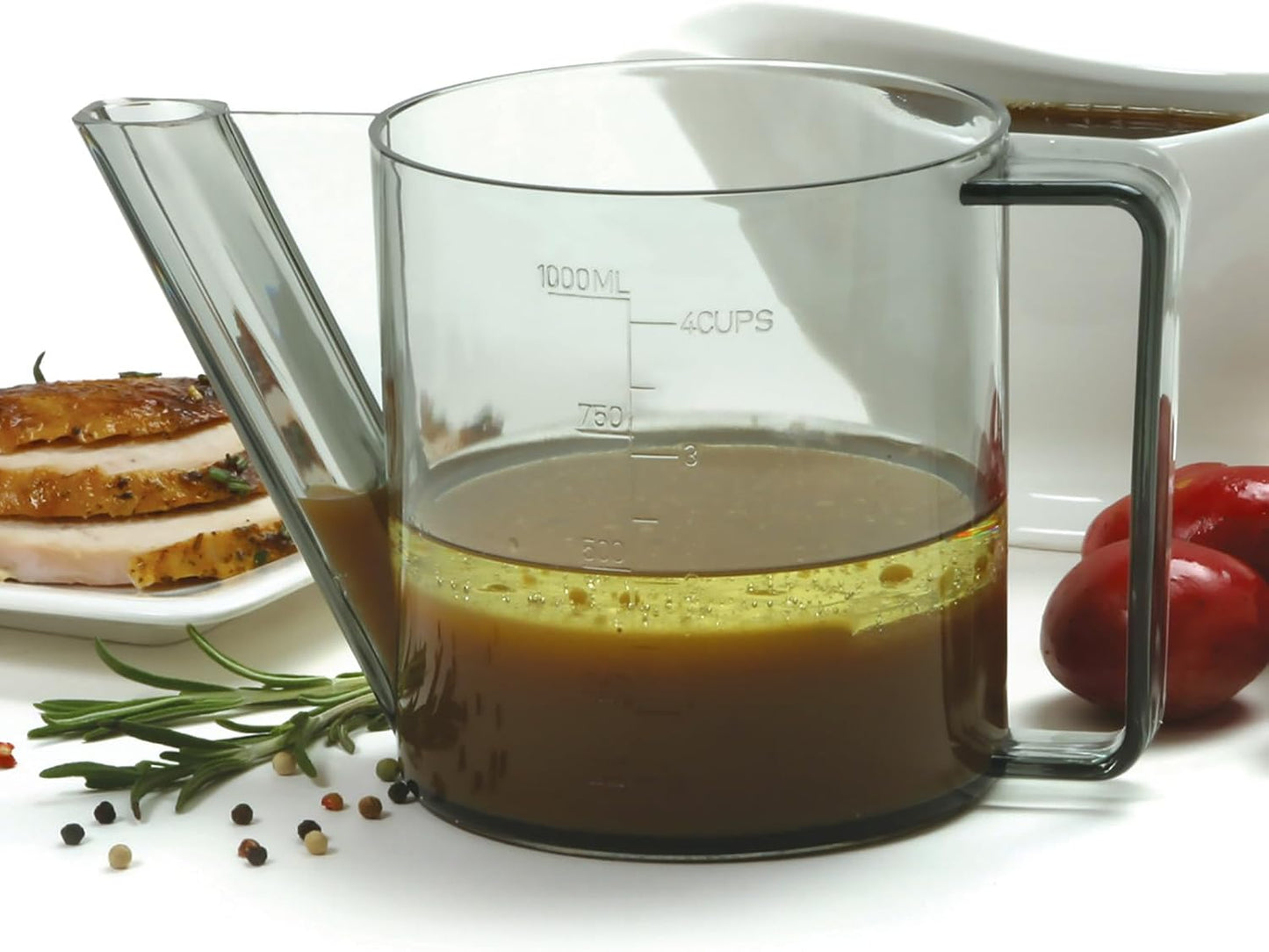 Norpro New 3 Cup Gravy Fat Separator Meat Juice Measurer Holds 4 Cups / 1 Liter