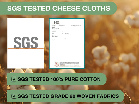 Organic Cheese Cloths, GOTS Certified, Grade 100, 36x36Inch, Reusable Cheese Cloth with Closed Edges Fabric Fine Mesh Cloth, Unbleached Cotton Muslin Cheesecloth for Straining,Cooking,Crafts - 9 Sq.Ft