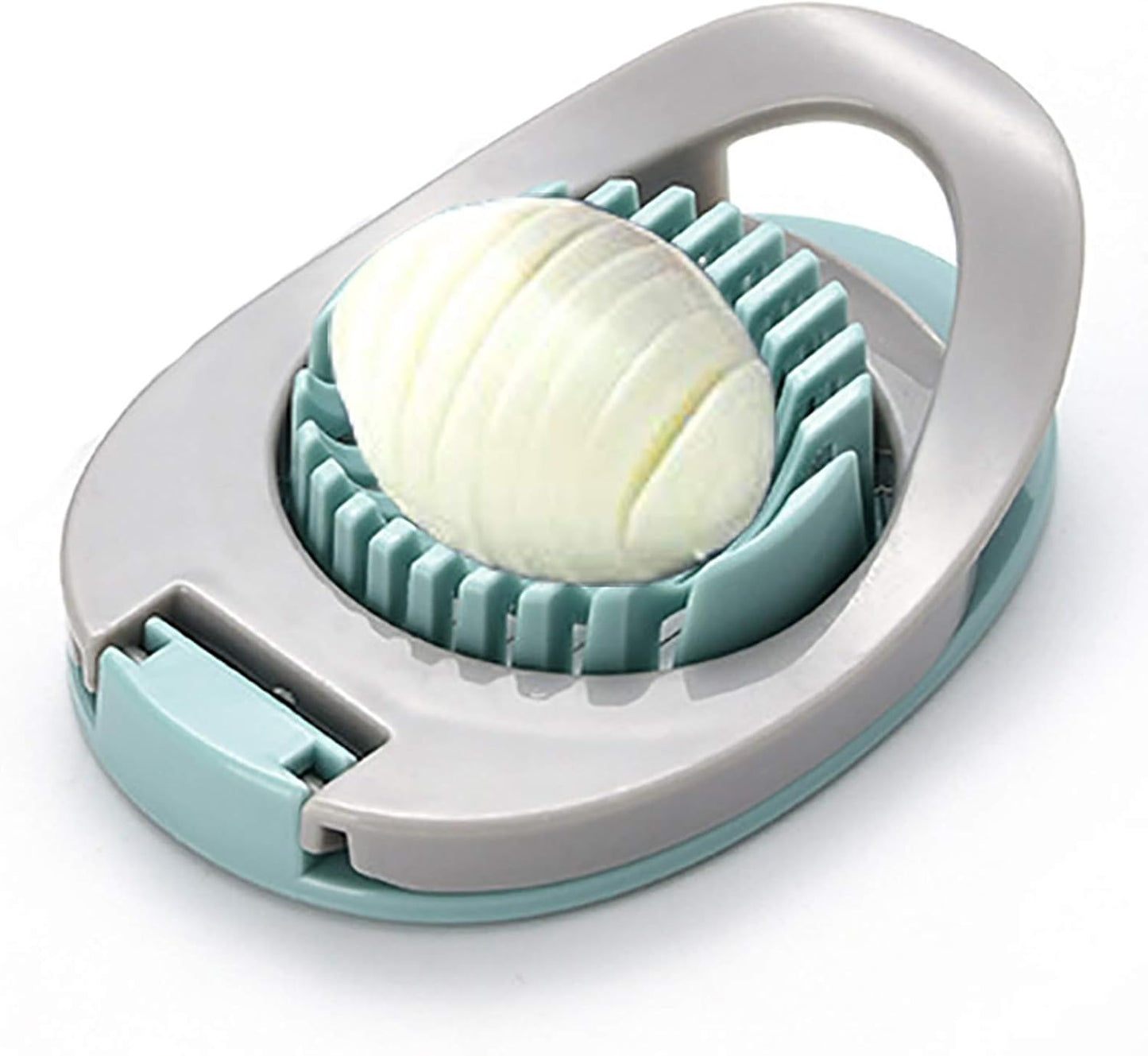 Ortarco Egg Slicer for Boiled Eggs Strawberry Cutter with Stainless Steel Wire (Green)