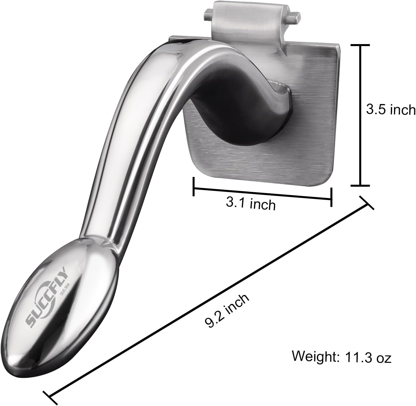 SUCCFLY Lemon Squeezer Stainless Steel, Manual Juicer Citrus Lime Orange Fruit Squeezer Heavy Duty Ergonomic Handle Labor-saving Large Capacity Juice Press Hand Handheld Juicer (5 Year Warranty)