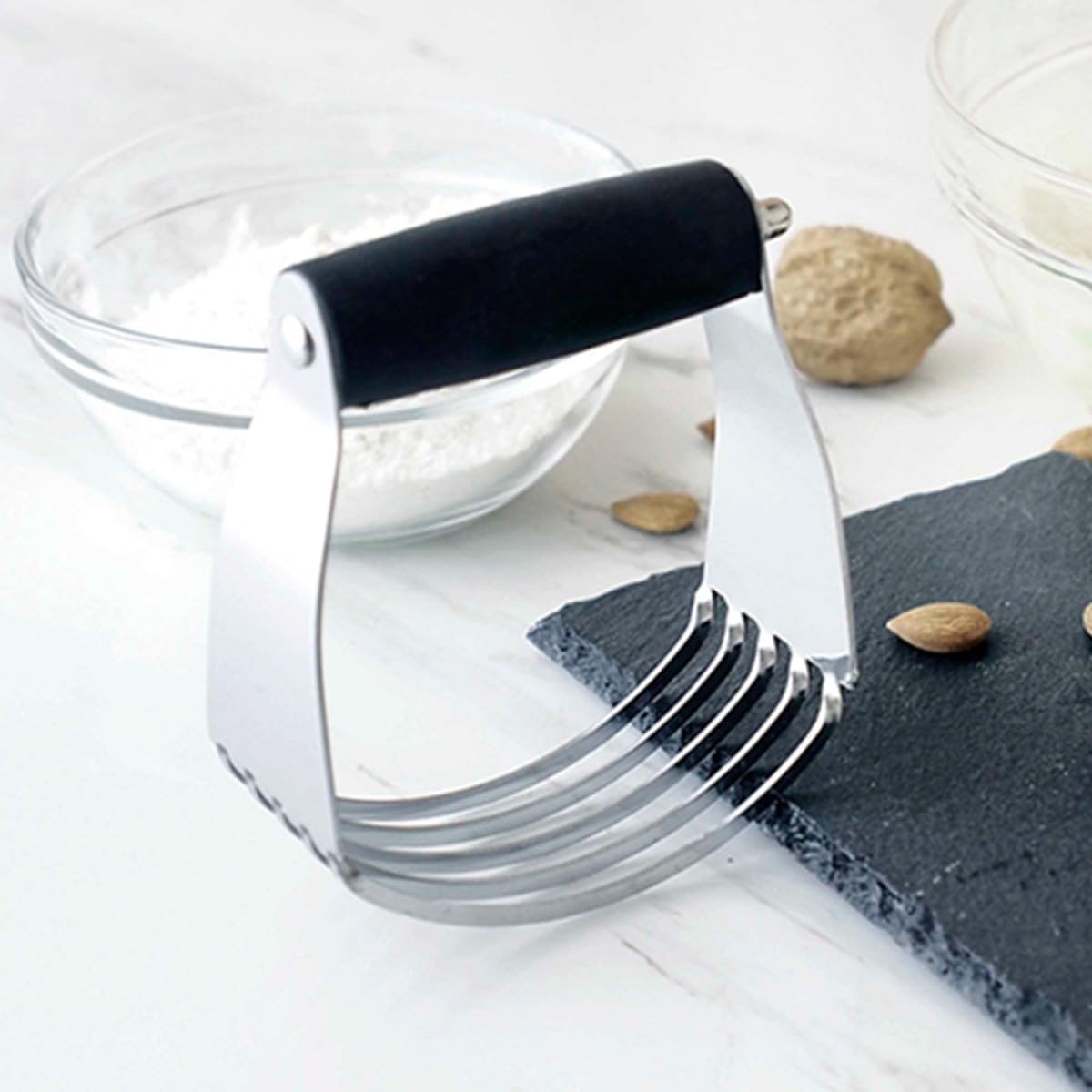 Gadpiparty Stainless Steel Dough Pastry Cutter and Blender Heavy Duty Baking Tool for Smooth Dough Mixing and Pastry Preparation