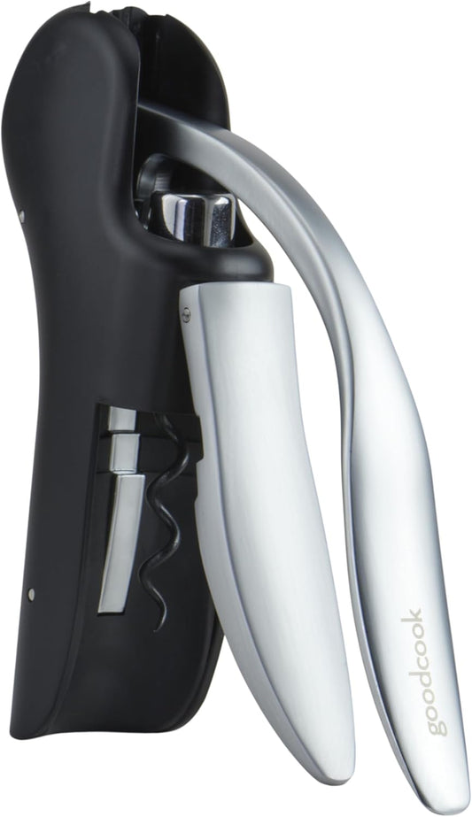 GoodCook Gourmet Deluxe Winged Corkscrew, Stainless Steel Worm, Universal Fit For All Cork Sizes