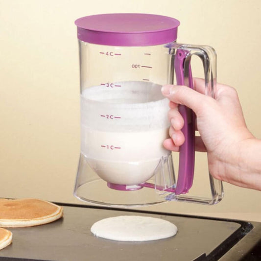 Pancake Batter Dispenser, Batter Dispenser with Squeeze Handle for Pancakes, Waffles, Muffins, And Crepes Baking Tools 900ml