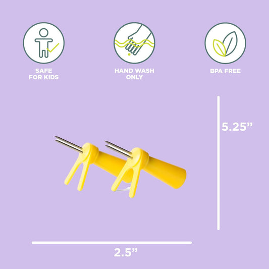 Chef’n Cob Plus Corn Stripper and Peeler for Corn on the Cob, Built-In Safety Pusher