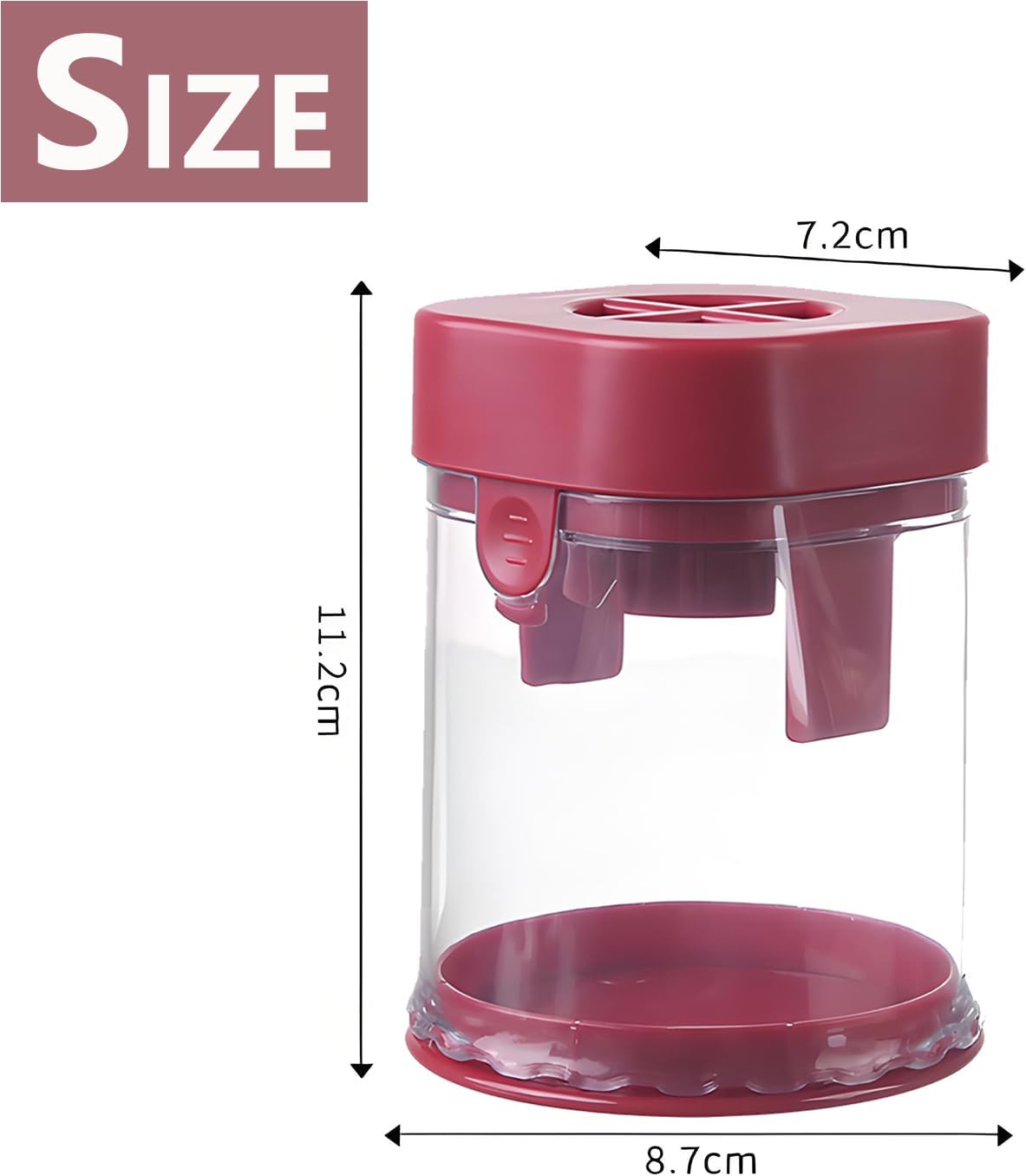 New Grape Cutter for Toddlers, Cutter Quarter Slicer Tool Into 4 Pieces for Slicing Grapes, Strawberries, Cherry, Tomatoes (Blue)