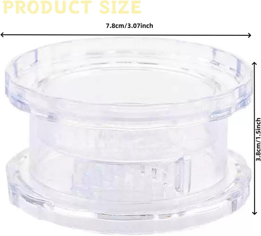 Transparent Manual Garlic Twist, Multi-Functional Mincer & Grinder for Garlic, Onion, Ginger, Herbs, Nuts, Impact Resistant Kitchen Gadget & Home Accessory