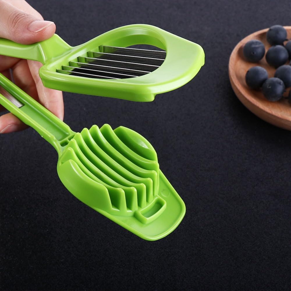 Leadigol Stainless Steel Egg Slicer Boiled Egg Cutter Handheld Mushroom Kiwi Divider Tomato Cutter Egg Split Device Home Kitchen Bar Tool Multi-purpose Slicing Mould