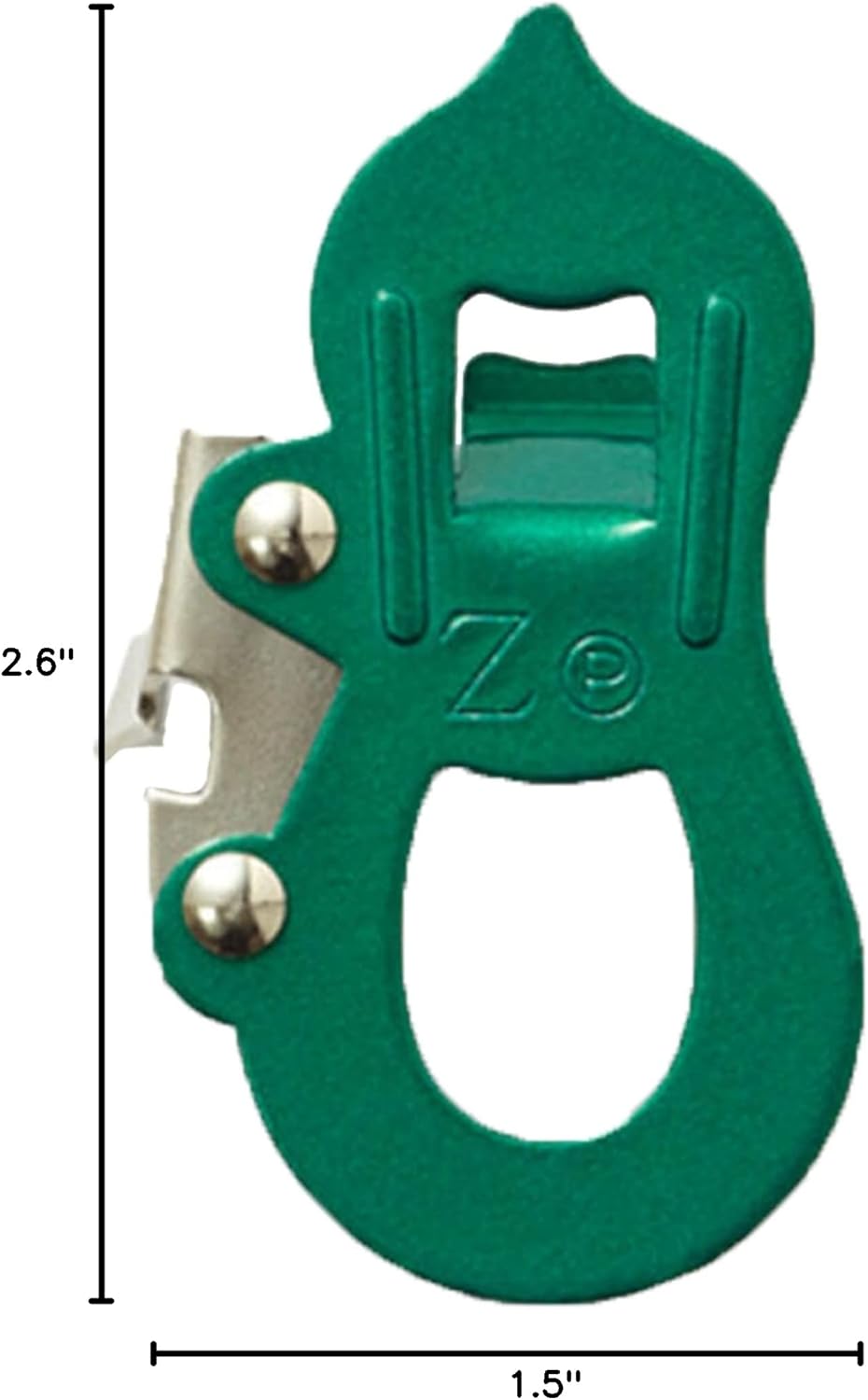 Japanese Metal Can Opener, Stainless Steel, Hyotan Design, Green, Made in Tsubame, Japan