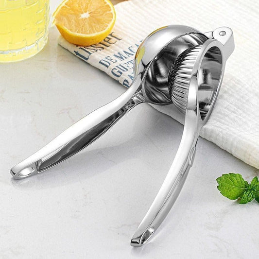 Stainless Steel Lemon Squeezer: Manual Citrus Juicer, Heavy Duty Hand Press Lime Juicer, Handheld Orange Squeezer, Juice Extractor for Home & Bar