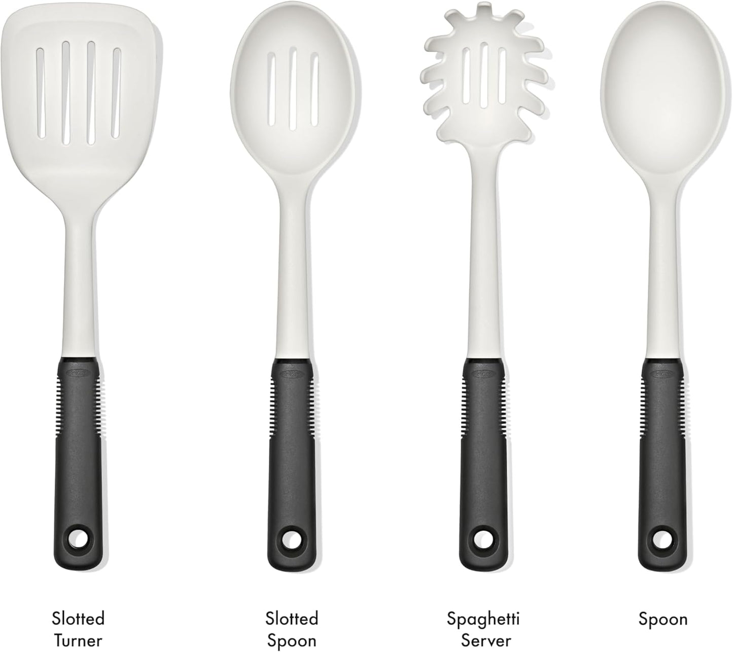 OXO Good Grips 4-Piece Nylon Tool Set, 2.3, Black