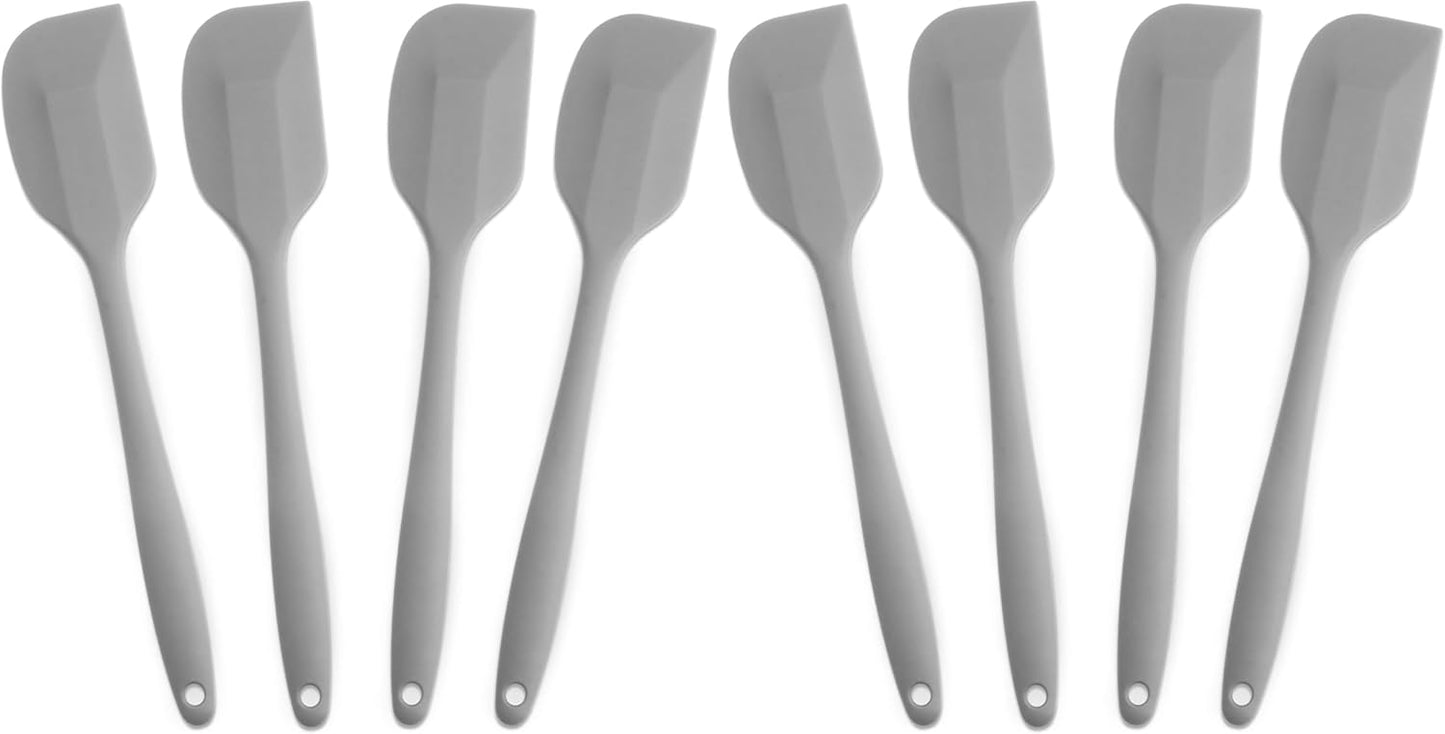 Silicone Spatula 4-piece Set, Heat-Resistant Spatulas, Non-stick Rubber Spatulas with Stainless Steel Core