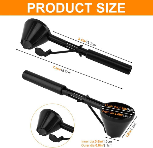 2PCS Measuring Scoop with Funnel for Water Bottles,10g Coffee Scoop-Funnel for K/Cups,Small-Funnel Scooper for Filling Formula Protein Powder Slide Bottom Scoop for Water Bottle