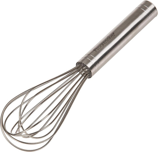 PrepWorks 10 Inch Fat Whisk - Stainless Steel Whisk for Mixing, Beating, and Stirring Sauces, Batter, and More
