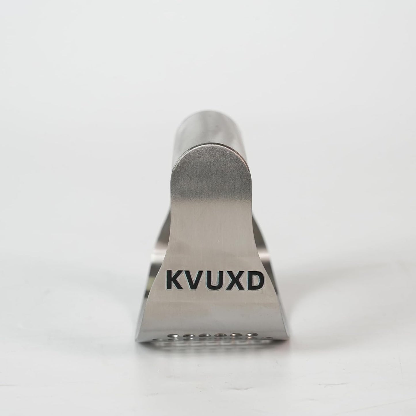 Garlic Press, Stainless Steel, KVUXD Rocker Style with Perforated Pressing Plate