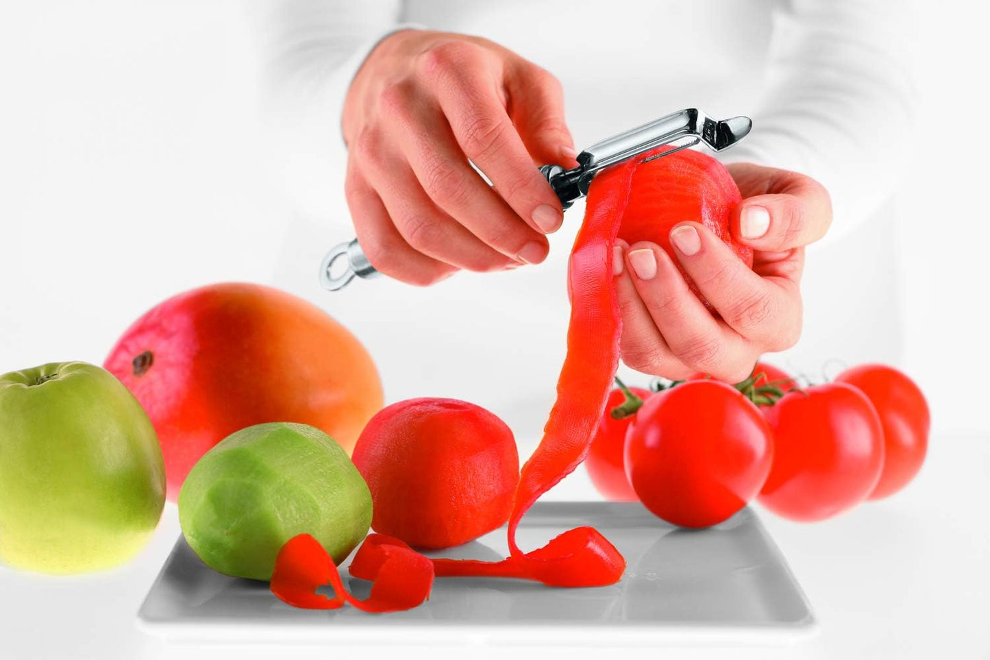 Rosle Stainless Steel Left-Handed Swivel Peeler, 7.5-inch