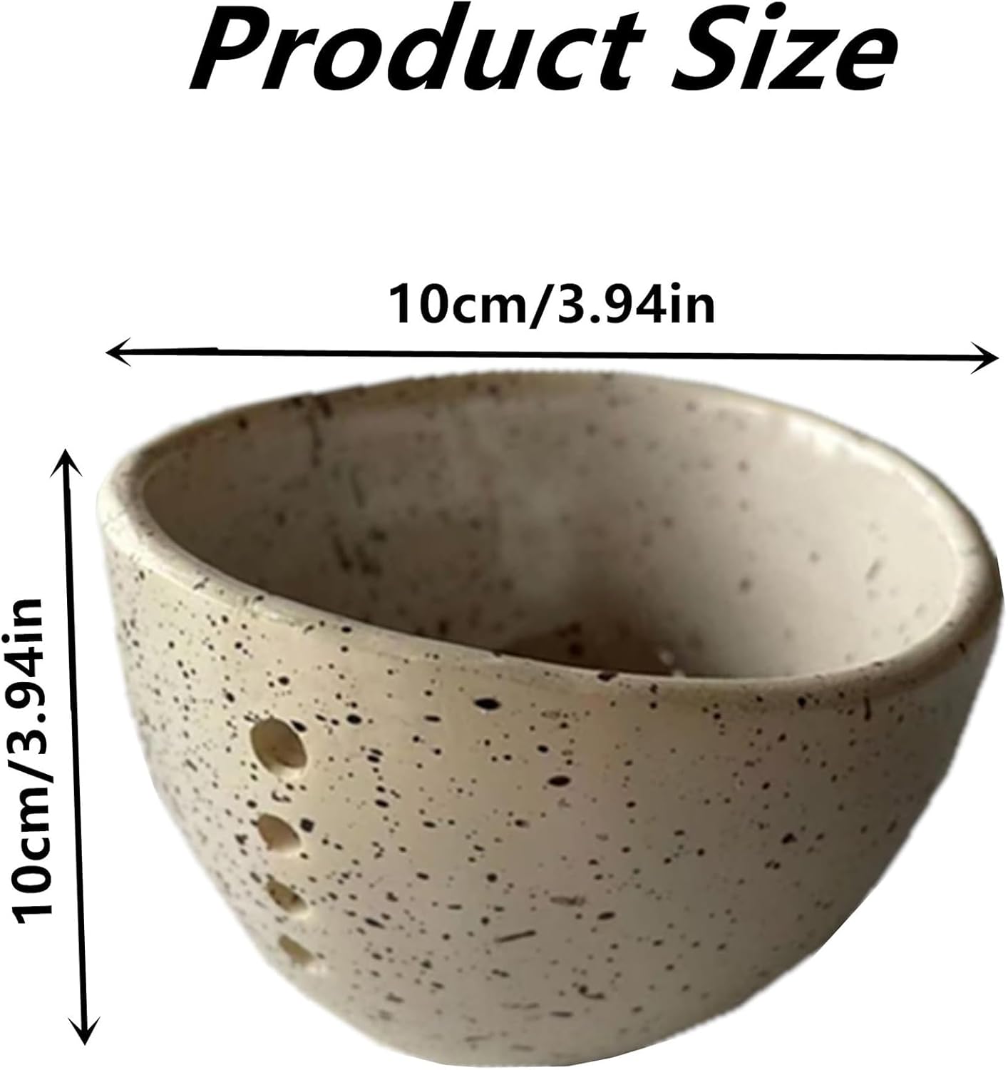 Pottery Herb Stripper Bowl, Handmade Pottery Herb Stripper Ceramic Herb Stripper Quick Stem Removal Ceramic Bowl 2025 New Ceramic Kitchen Herb Stripping Tool
