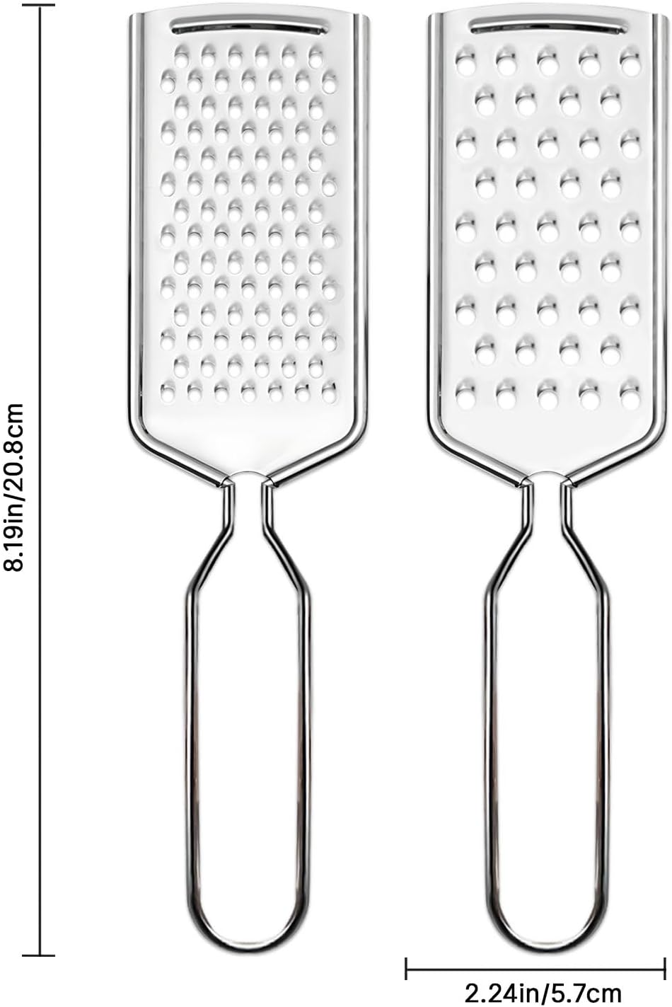 4 PCS Cheese Grater,Stainless Steel Cheese Shredder,Lemon Vegetable Slicer Food Shredde for Kitchen Gadgets(4-sided)