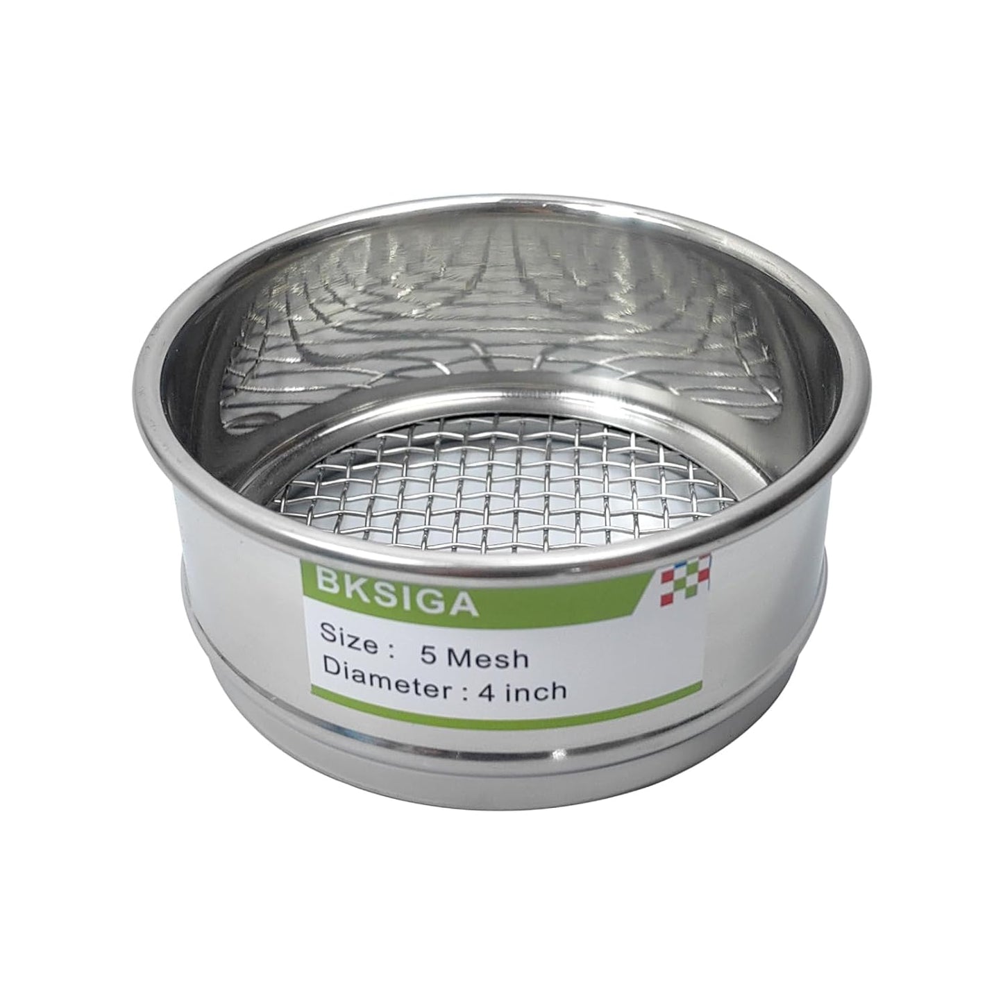304 Stainless Steel Wire Cloth Lab Sieves, 300 Mesh Test Sieve, 4" Diameter Standard Analysis Sieve for Industrial Laboratory Homes